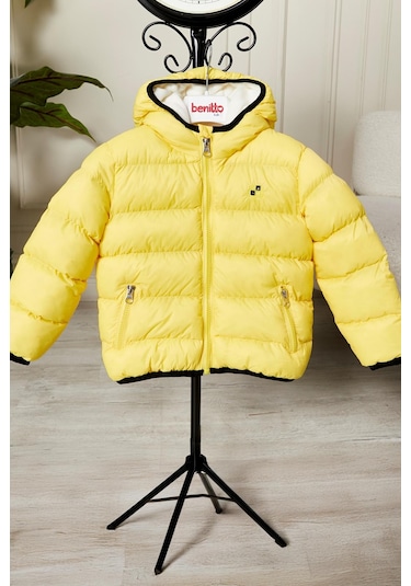 Benitto Kids Erkek Bebek Çocuk Mont 51282 Sarı