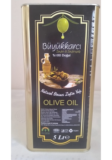 Büyükkarcı Naturel Birinci Zeytinyağı Teneke 5 L
