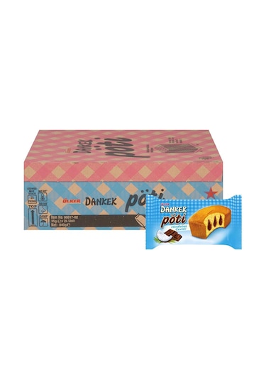 Ülker Dankek Pöti Hindistan Cevizli Kek 24 x 35 G