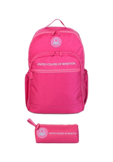 United Colors Of Benetton Monokrom Style Kız Çocuk Çanta Seti - Fuşya Fuşya