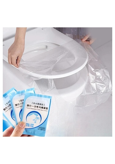 Tineke 50 Adet Tek Kullanımlık Klozet Örtüsü Klozet Poşeti Klozet