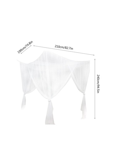 Suntek 4 Köşe Direk Yatak Kanopi Net Yatak Odası Asılı Yatak