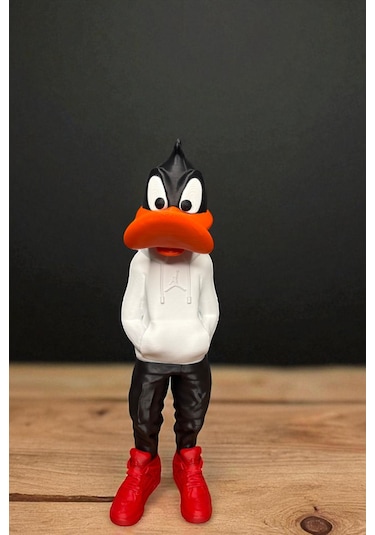 3dbaskı 26 C M Daffy Duck Figürü, Looney Tunes Figür, Çizgi Film Figürü Space Jam - Daffy Duck