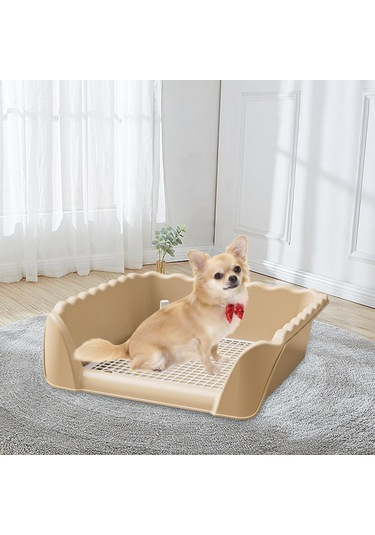 Homyl Köpek Tuvalet Taşınabilir Eğitim Lazımlık Kahve