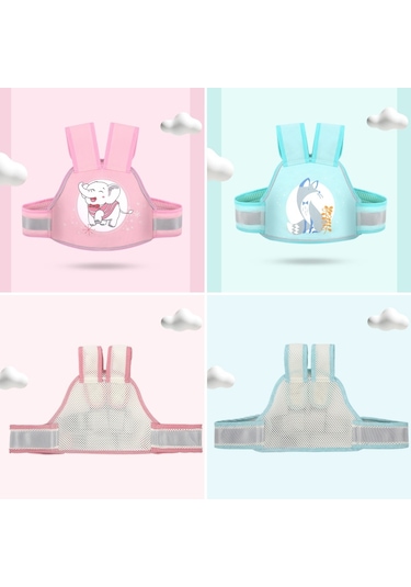 Sunskyy Elektrikli Motosiklet İçin 3D Nefes Alabilen Düşme Önleyici Dört Mevsim Çocuk Güvenlik Kayış Mavi