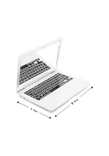 Xindoker Portatif Mini Dizüstü Stili Güneş Parlatıcı Makyaj Aracı - Beyaz