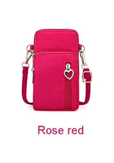 Rahat Küçük Omuz Çantası Kadın Cep Telefonu Cebi Durumda Su Geçirmez Naylon Spor Kol Paketi Mini Messenger Çanta Crossbody Çanta Haki