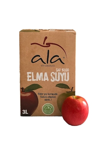 Ala Saf %100 Kırmızı Elma Suyu 3 L