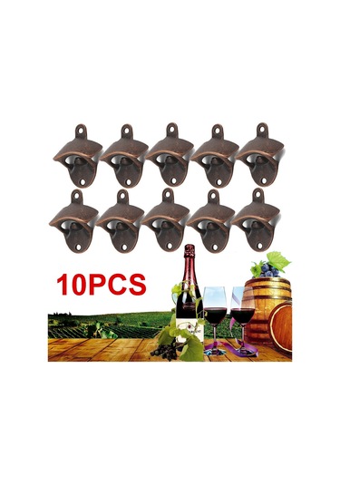 Sınırlı Teklif 10 Adet Bar Burada Açık Dökme Demir Duvara Monte Şişe Açacakları Soda Açacağı Aracı Çok Renkli