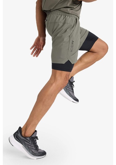 Defacto Defactofit Slim Fit Dar Kesim Sporcu İçi Taytlı Dokuma Şort F0010ax25aukh398 Haki Defacto Defactofit Slim Fit Dar Kesim Sporcu İçi Taytlı Dokuma Şort F0010ax25aukh398 Haki