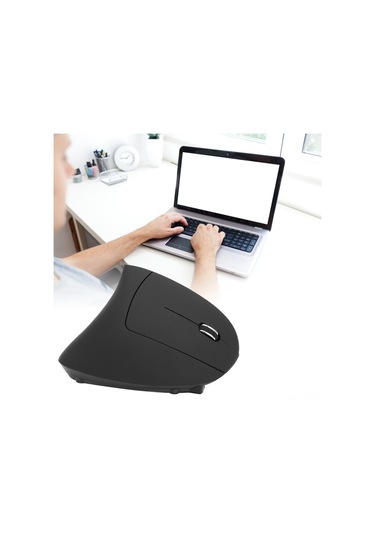 Dianziye Ergonomik Dikey Kablosuz Fare - 1600 Dpı Optik Takip Teknolojisi, 400mah Şarj Edilebilir Pil, 6 Tuşlu, Ev/ofis/oyun İçin Uygun
