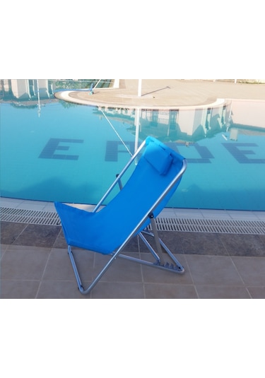 Depolife Depolife Plaj Balkon Teras Bahçe Sandalye Koltuk Şezlong Pratik K (252300734)