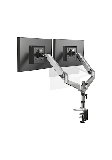 Digitus DA-90353 Universal Gaz Yaylı Çift Masa Tutucu Monitör Kolu