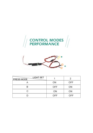 Samdoo Rc Araba Işık Kontrolörü - 3. Kanal Açma/kapama Anahtarı, 6v Alıcı Güdümlü, Metal-plastik, Traxxas Hsp Axial Uyumlu Siyah