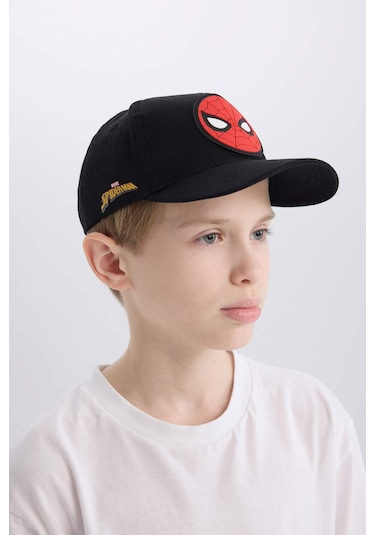 DeFacto Erkek Çocuk Marvel Spiderman Pamuklu Cap Şapka X0356A625SMBK27