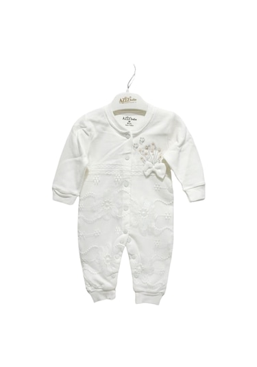 Aziz Bebe Bebek Tulum 6901 Ekru