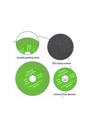 Tenfowee Diamantlı Cam Seramik Taş Kesici Bladesi - 115mm Ultra İnce, Kırılma Olmadan Pürüzsüz Kesim, Safir Kristal Şarap Şişesi Uygulamalı