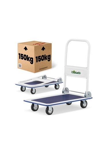 Balatlı Katlanabilir Paket Ve Koli Taşıma Arabası 150 Kg. Kapasiteli Ph150