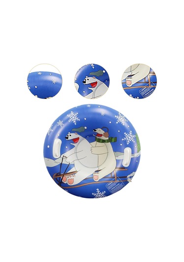 Homyl Şişme Kar Tüpü Kızak Aksesuarları Mavi Karikatür Mavi