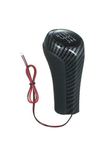 Led Vites Topuzu Karbon Fiber Çubuk Kafa Kolu Kolu Beyaz Beyaz