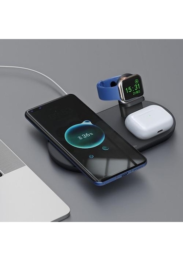 Mcdodo CH-7061 3in1 Apple Uyumlu iPhone Air Pod Kablosuz Şarj Standı