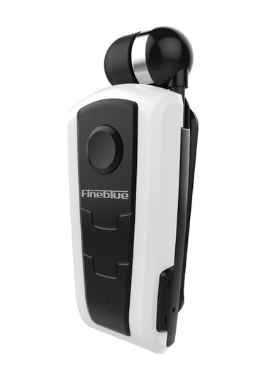 Fineblue F910 Csr4.1 Geri Çekilebilir Kablo Arayan Titreşim Hatırlatma Hırsızlığa Karşı Bluetooth Kulaklık Beyaz