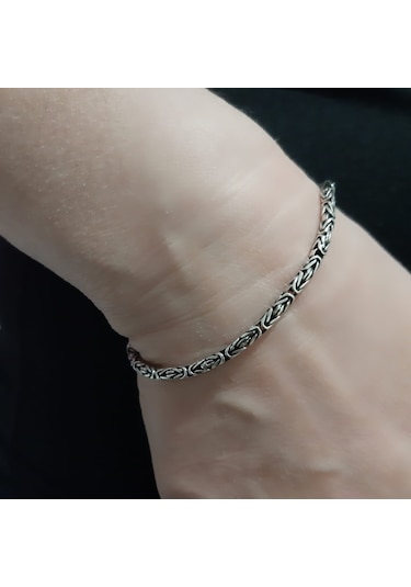 925 Ayar Gümüş Kral Bileklik 2.8  Mm