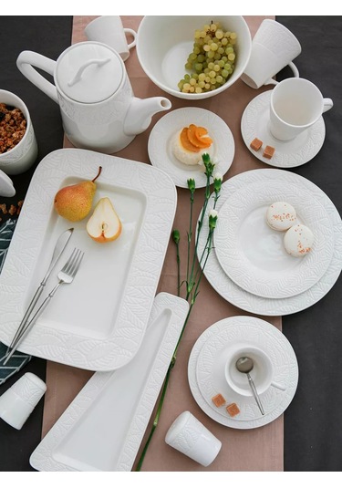 Magistro Crotone Porselen Börek Tabağı D 15,6 Cm 133748407 Beyaz