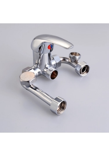 Lebıhmurah Bf81 Flyeer 2020 U-şekilli Dirsek Elektrikli Su Isıtıcı Karışım Vanası Ming Monte Soğuk Anahtarı Duş Bataryası Giriş Tüpü Aksesuarları Gümüş