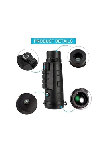 Yüksek Güçlü Monoküler Teleskop 40x60 Monoküler Ed Teleskop Hd Kuş Gözlemi İçin Teleskop Teleskop Yürüyüş Kampı Yaban Hayatı