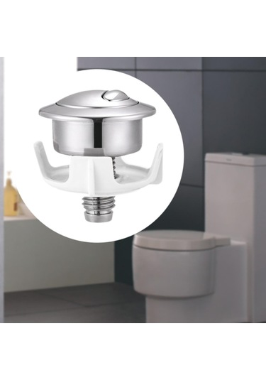 Suntek Tuvalet Ayrıştırma Düğmesi Çok Hafifli Yurt Otel Gümüş