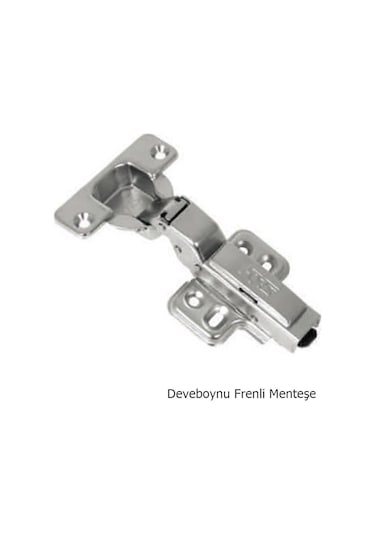 Fors Frenli Pistonlu Yavaş Kapanan Dolap Menteşesi Yarım Deveboyn