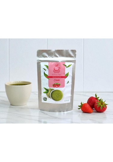 Strawberry Matcha Çilek Aromalı Matcha 50 Gram