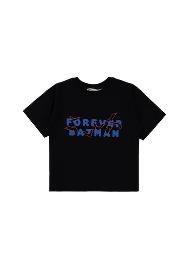 Batman Forever Baskılı 10-13 Yaş Tişört Siyah