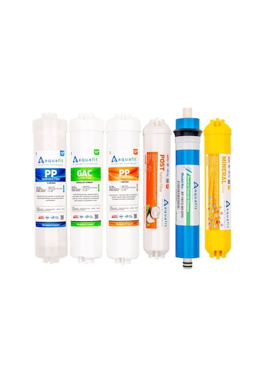 Su Arıtma Filtresi – Kapalı Kasa İki Tarafı Ouick 6’lı Filtre Seti