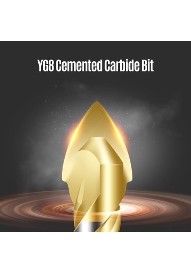 Xindoker 8mm Karbür Matkap Uçları 10'lu Set - Çelik Ve Beton Delme İçin Yüksek Kalite