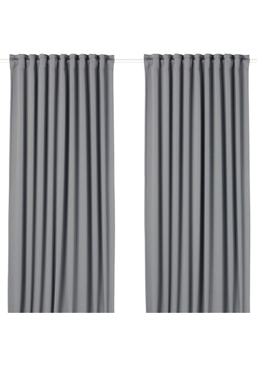 Karartma Perde/2 Kanat, Gri, 145x300 Cm Gri