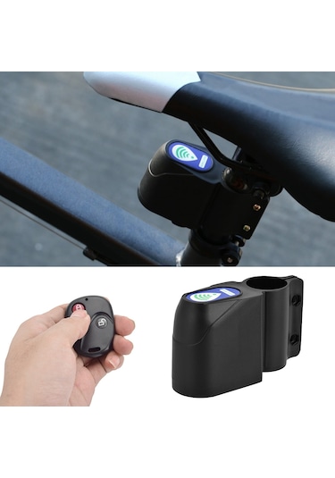 Bisiklet Bisiklet Kablosuz Uzaktan Kumanda Hırsızlık Önleme Alarm Sensörü Şok Titreşim Bisiklet Uyarı Kilidi