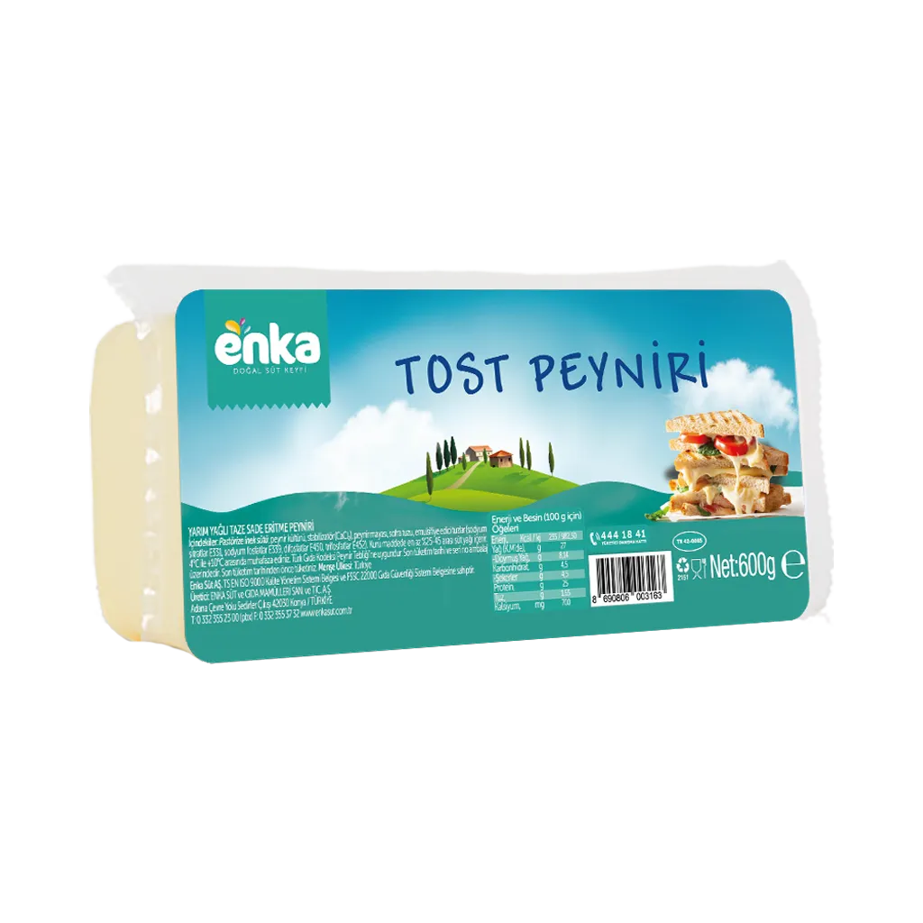 Enka Gurme Tost Tipi Peynir Eritme Yarım Yağlı - 600 G