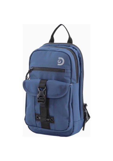 Discovery Shield Rfıd Korumalı Sürdürülebilir Sling Sırt Çantası Mavi 2