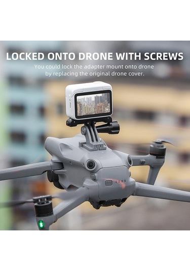 Sunnylıfe A3-gz695 Djı Air 3 Montaj Adaptörü Gopro/ınsta360 Spor Kamera Genişletme Montaj Aksesuarları