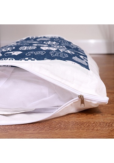 Kedi Yatağı, Çıkarılabilir Ve Yıkanabilir, Tüm Mevsimler İçin, Koyu Mavi Yıldız M 3-10 Kedi