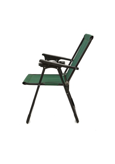 Natura 2 Adet Kamp Sandalyesi Oval Bardaklık Yeşil + MDF Masa Yeşil
