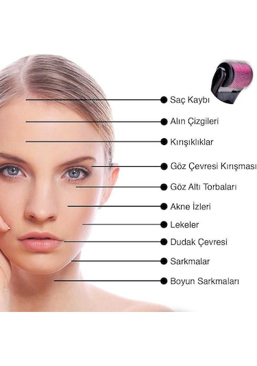 Titanyum Uçlu 540 İğneli Derma Roller 0.5 Mm