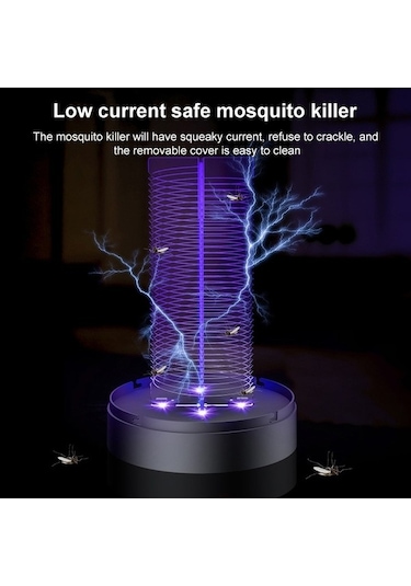 Createtech Usb Uyumlu Sivrisinek Ve Böcek Öldürücü Elektrikli Kapan Beyaz
