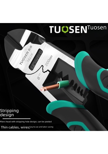 Suofeng Endüstriyel 9 İnç Eşmerkezli Çok Fonksiyonlu Uçlu Pense - Çelik Bıçaklı, Dayanıklı, Zarf Ve Tel İşlemleri İçin Profesyonel Araç