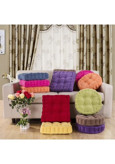 Folinda Kahverengi 45x45cm 500g Kadife Makyajlı Koltuk Yastığı - Ev İçin Konforlu, Dayanıklı, Öğrenci Sandalyesi Uyumlu Diğer