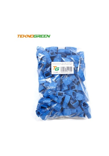 Teknogreen Tkj-45Pb Mavi Rj45 Kılıfı 100 Lü Pak
