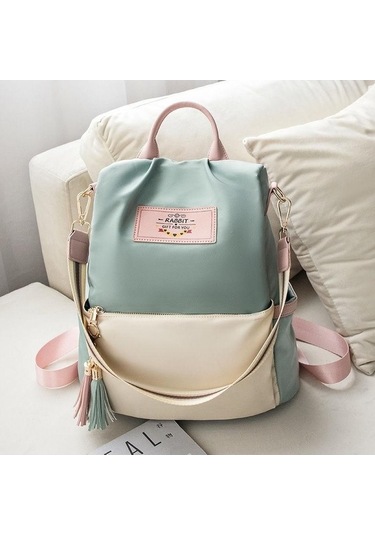 Kadınlar İçin Oxford Kumaş Sırt Çantası Ins Küçük Sırt Çantası Kadınlar İçin 2023 Öğrenci Yüksek Kapasiteli Seyahat Sırt Çantası Green Yeşil Yeşil