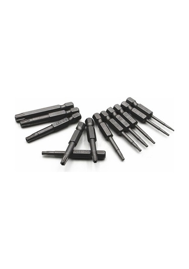 Tongxida S2 Çelik 11'li Torx Tornavida Ucu - 100mm, T6-t40, 62hrc, Kayma Önleyici